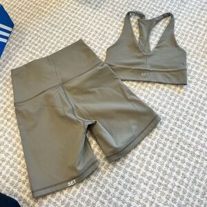 Set Active Biker Short Set